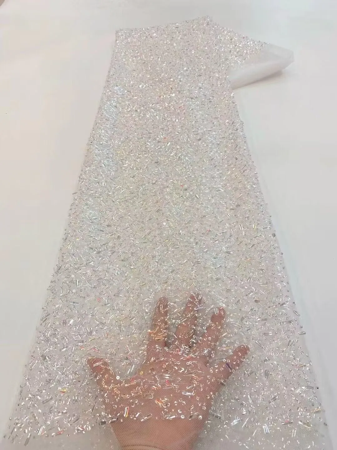 Handmade Beaded Lace Fabric(pic2) Handmade Beaded Lace Fabric(pic2)