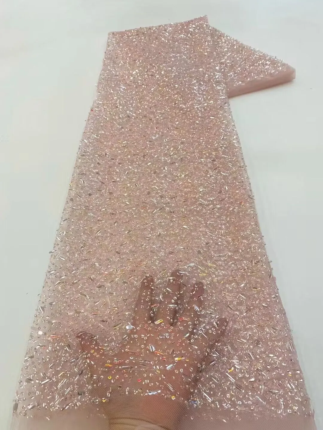 Handmade Beaded Lace Fabric(pic5) Handmade Beaded Lace Fabric(pic5)