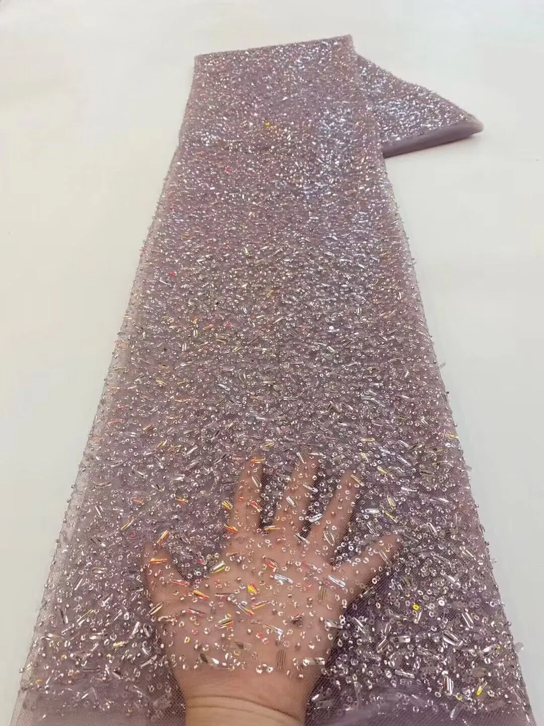 Handmade Beaded Lace Fabric(pic7) Handmade Beaded Lace Fabric(pic7)