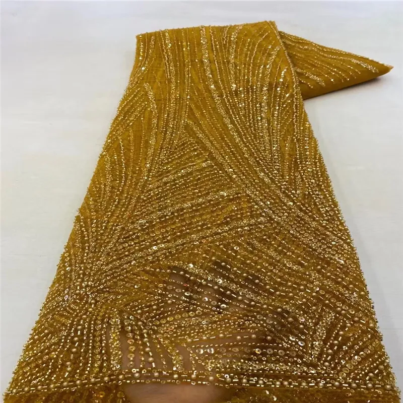 Beaded Lace Fabric Wedding Dress Fabric(pic7) Beaded Lace Fabric Wedding Dress Fabric(pic7)