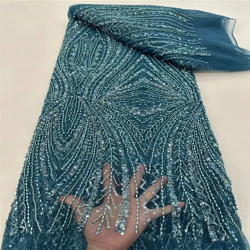 Beaded Lace Faric Wedding Dress Fabric(pic2) Beaded Lace Faric Wedding Dress Fabric(pic2)