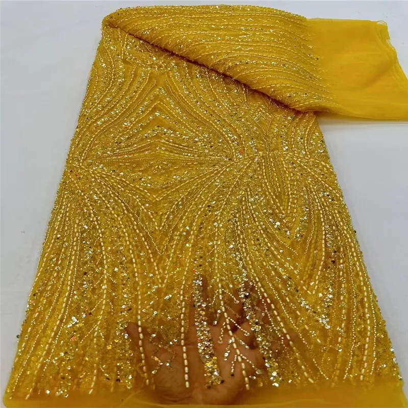 Beaded Lace Faric Wedding Dress Fabric(pic5) Beaded Lace Faric Wedding Dress Fabric(pic5)