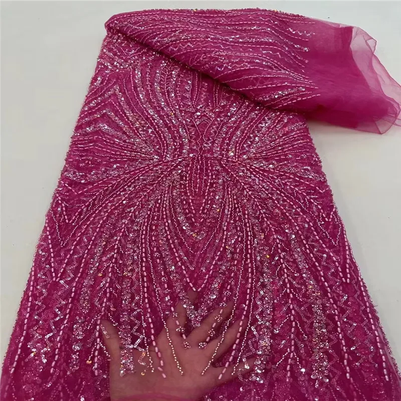 Beaded Lace Faric Wedding Dress Fabric(pic7) Beaded Lace Faric Wedding Dress Fabric(pic7)