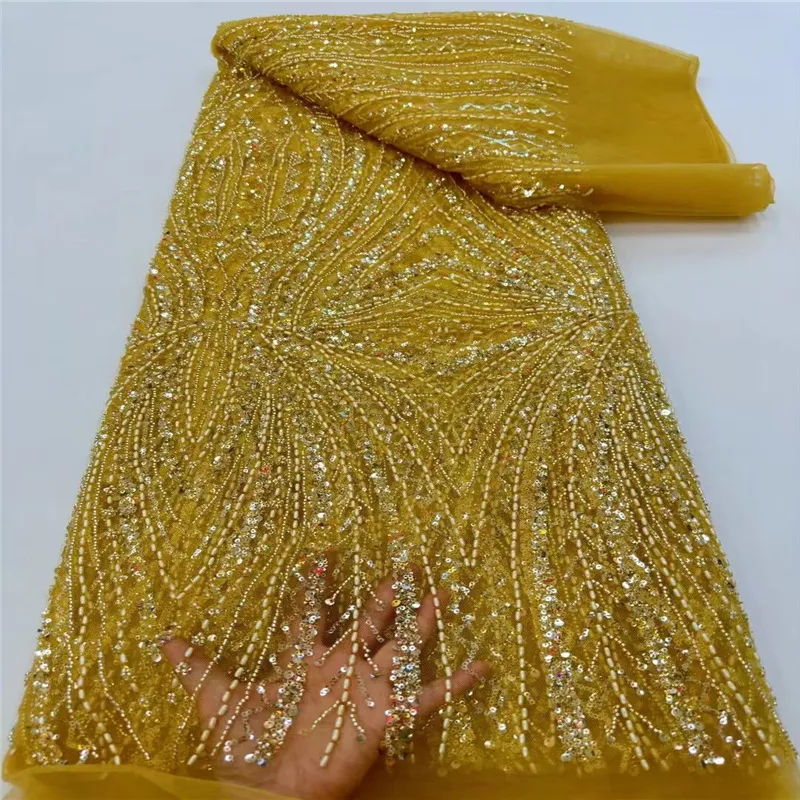 Beaded Lace Faric Wedding Dress Fabric(pic6) Beaded Lace Faric Wedding Dress Fabric(pic6)