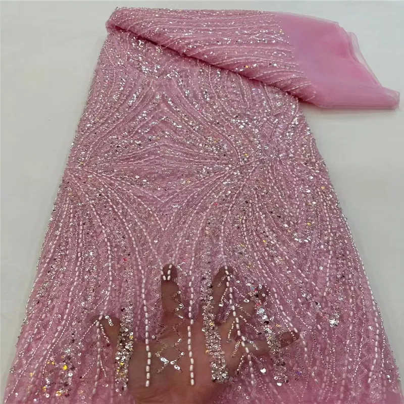 Beaded Lace Faric Wedding Dress Fabric(pic9) Beaded Lace Faric Wedding Dress Fabric(pic9)