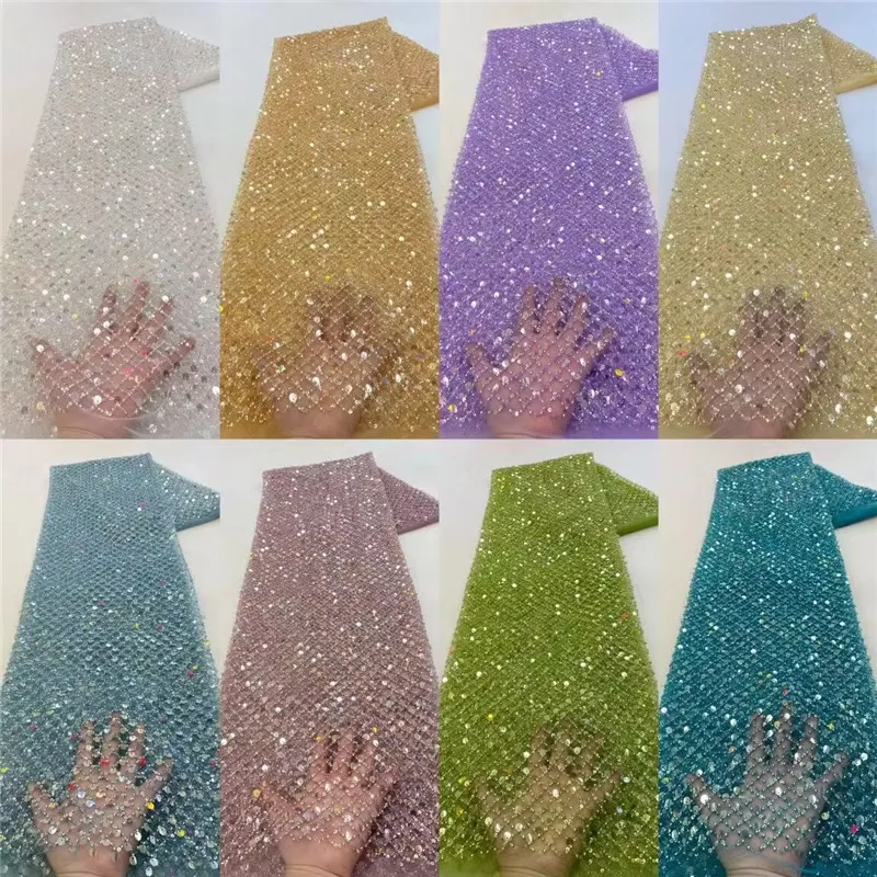 Beaded Lace Fabirc(pic9) Beaded Lace Fabirc(pic9)