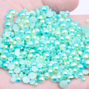 Gradient color ABS flatback pearl