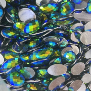 18*25 Oval Resin Rhinstone Flatback Rhin