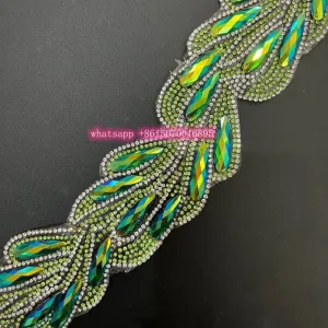 Iron On Trim Green AB