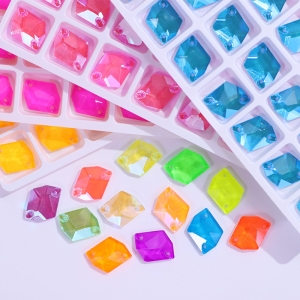 Neon Glass Rhinestone 