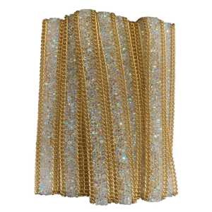 15mm Width Iron on Trim with Chain at Si