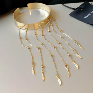 Arm Cuff Bangle with Tassel 