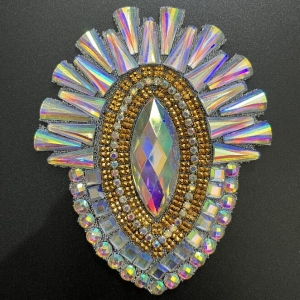 Iron on Rhinestone Applique for Carnival