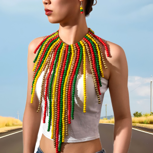 Colors Mixed Beads Necklace 