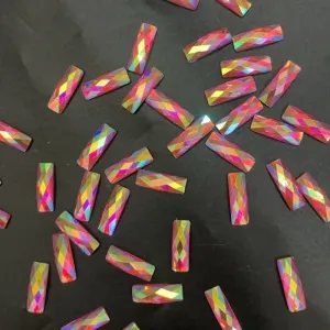 6*18 Rectangle Resin Rhinestone 