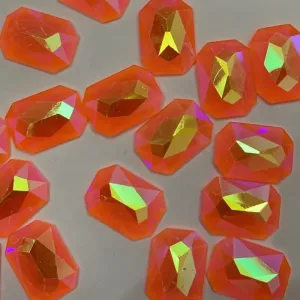 18*25  13*18 Rectangle Orange AB Rhinest