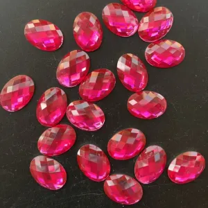 18*25 Oval Resin Rhinestone 