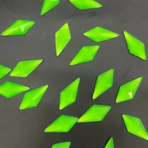 12*28 Diamond Resin Rhinestone Neon Gree
