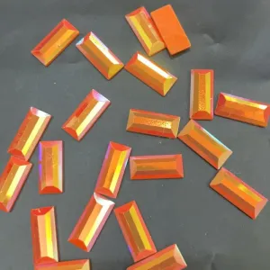 12*25 Rectangle Resin Rhinestone 