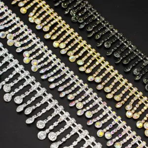 2.2cm Wide Rhinestone Chain 