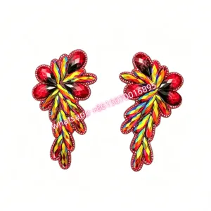 Iron on Rhinestone Applique By Pairs