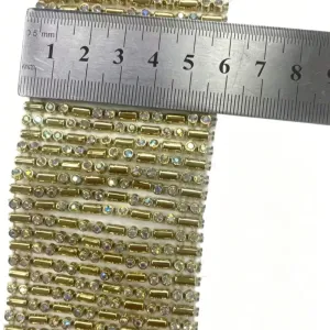  Plastic Rhinestone Trim 5.8cm