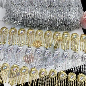  6.5cm Wide Plastic Rhinestone