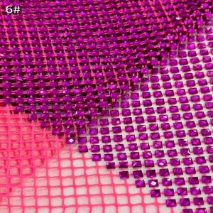 Rhinestone Mesh Rhinestone Elastic Fabri