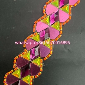 Iron on Rhinestone Trim