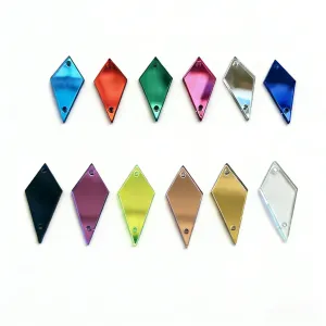 10*20 12*27mm Acrylic Mirror Stone
