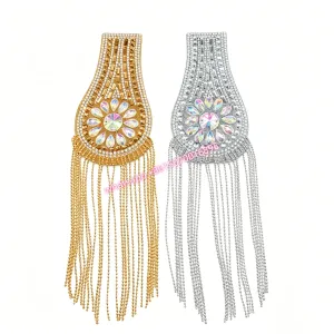 Iron on Rhinestone Shoulder Ep