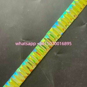 Iron on rhinestone trim