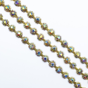 Rhinestone Chain Clear AB Stone