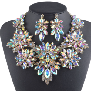 Rhinestone Necklace Clear AB