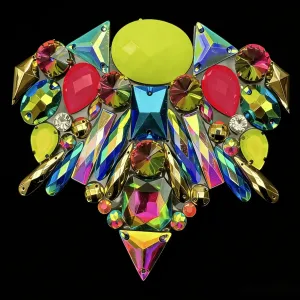 Fancy Multicolors Hot Fix Rhinestone App