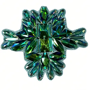  Green AB Rhinestone Applique 