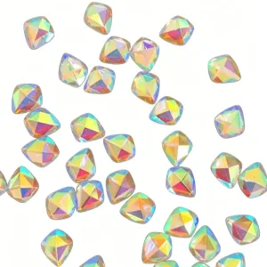 18X23 Resin Rhinestone Clear AB